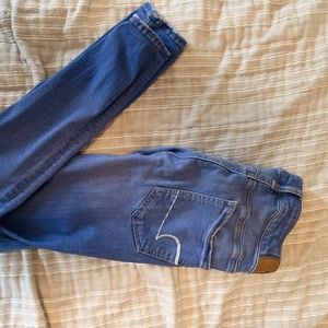 American Eagle Light Blue Midrise Jeggings X-LONG